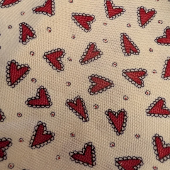 Moda Red Heart Scatter Cotton Fabric by Sandy Gervais - Picture 2 of 4